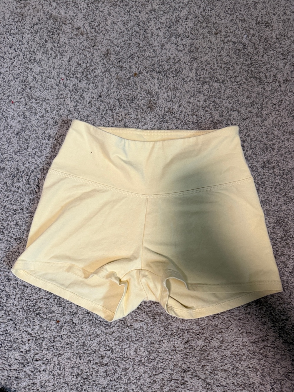 wild fable Pale Yellow High-Rise Bike Shorts